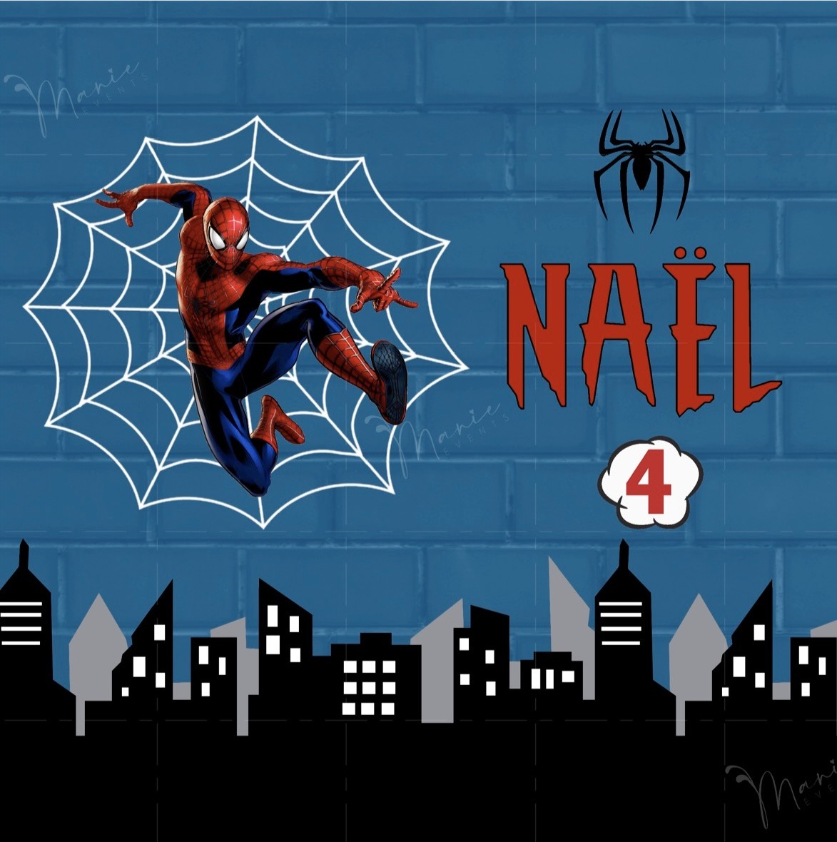 Spiderman bleu