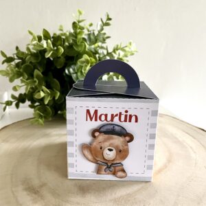 Boite carrée avec anses