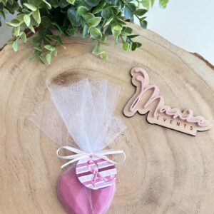 Savon coeur rose