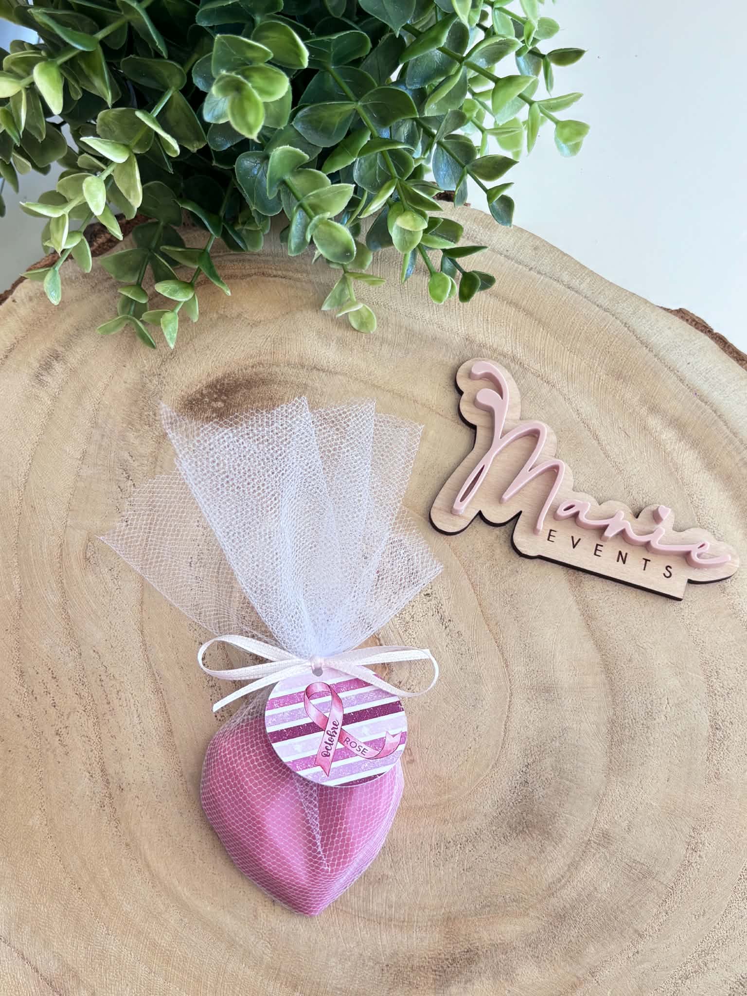 Savon coeur rose